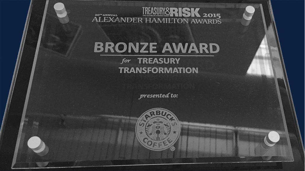 Starbucks Wins Alexander Hamilton Award for Treasury Transformation